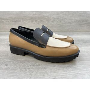 Cole Haan Geneva Women's Loafer Penny Slip-On Leather US 7.5 Black Comfort Shoes